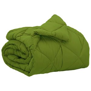 vidaXL Duvet complet toute l'ann&eacute;e Vert 135 x 200 cm Microfibre