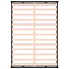 vidaXL Cadre de lit sans matelas noir 140x190 cm bois massif