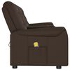 vidaXL Fauteuil de massage inclinable porte-gobelets 4 places marron