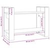 vidaXL Biblioth&egrave;que/S&eacute;parateur de pi&egrave;ce Blanc 80x35x56,5 cm Pin solide