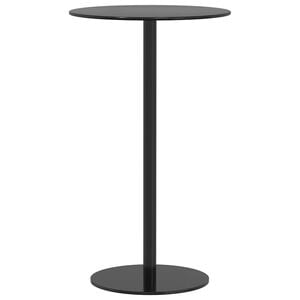 vidaXL Table de jardin ronde noir &Oslash;60x105 cm acier