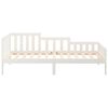 vidaXL Lit de jour sans matelas blanc 90x190 cm bois de pin massif