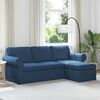vidaXL Canap&eacute; Bleu Dimensions globales: 215 x 138 x 80 cm (l x P x H)