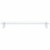 vidaXL Support de moniteur blanc 80x20x8 cm verre tremp&eacute; et m&eacute;tal