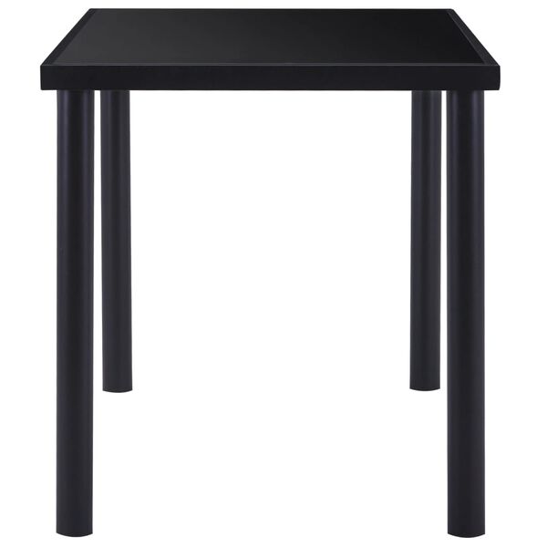 vidaXL Ensemble de salle &agrave; manger 5 pcs Similicuir Noir