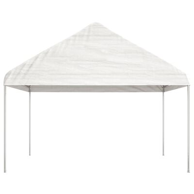 vidaXL Belvédère avec toit blanc 13,38x4,08x3,22 m polyéthylène