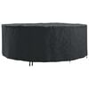 vidaXL Housse pour meubles Noir 244 x 244 x 71 cm Tissu Oxford 600D