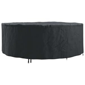 vidaXL Housse pour meubles Noir 244 x 244 x 71 cm Tissu Oxford 600D