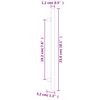 vidaXL Poign&eacute;es d'armoire 10 pcs noir 192 mm acier inoxydable