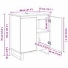 vidaXL Buffet Ch&ecirc;ne artisanal 60 x 35 x 70 cm Bois d'ing&eacute;nierie