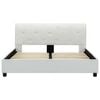 vidaXL Cadre de lit sans matelas blanc similicuir 120x200 cm