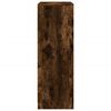 vidaXL Buffet avec LED ch&ecirc;ne fum&eacute; 77x34x100 cm bois d'ing&eacute;nierie
