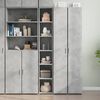 vidaXL Buffet haut gris b&eacute;ton 30x41x185 cm bois d'ing&eacute;nierie