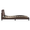 vidaXL Cadre de lit Viana sans matelas marron 140x200 cm similicuir