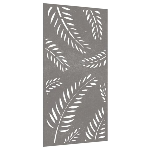 vidaXL D&eacute;coration murale jardin 105x55 cm acier corten design feuille