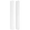 vidaXL T&ecirc;te de lit avec oreilles Blanc 203x16x118/128 cm Similicuir
