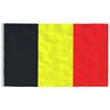 vidaXL Drapeau de la Belgique et m&acirc;t 6,08 m Aluminium