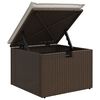 vidaXL Ensemble de canap&eacute; de jardin 6 pcs Marron polyrotin