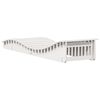vidaXL Chaise longue blanc 205x60x31,5 cm bois massif de pin