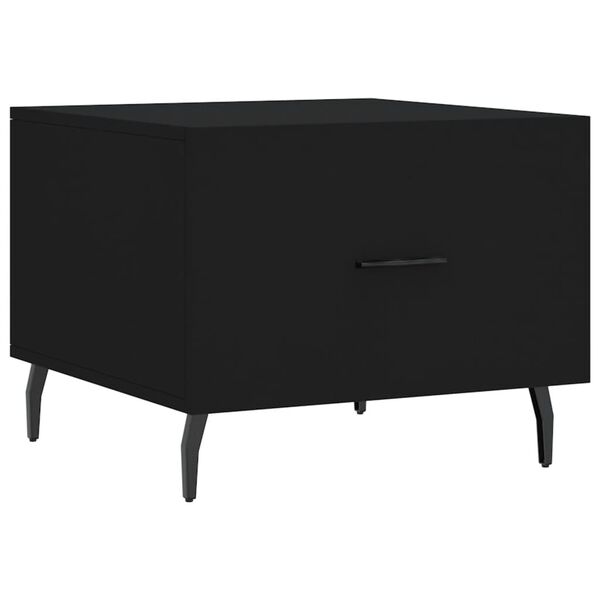 vidaXL Table basse Noir 50x50x40 cm Bois d'ing&eacute;nierie