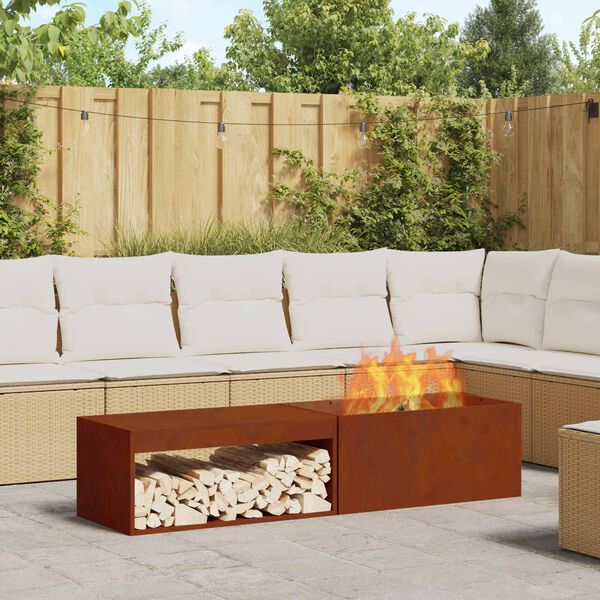 vidaXL Braise Marron 160 x 45 x 35 cm Acier