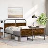 vidaXL Cadre de lit sans matelas 140x200 cm ch&ecirc;ne sonoma