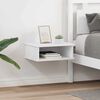 vidaXL Table de chevet 2 pcs Blanc 40 x 31 x 15 cm Bois d'ing&eacute;nierie