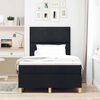 vidaXL Lit &agrave; ressorts avec matelas Noir 120 x 200 cm tissu