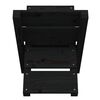 vidaXL Porte-b&ucirc;ches Noir 47x39,5x48 cm Bois massif de pin