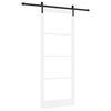 vidaXL Porte coulissante ORKDAL Blanc et Noir 93 x 232 cm