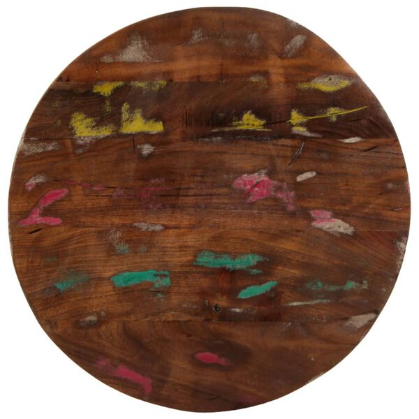 vidaXL Dessus de table &Oslash; 50x3,8 cm rond bois massif de r&eacute;cup&eacute;ration