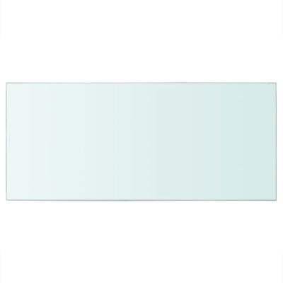 vidaXL Panneau pour étagère Verre transparent 50 x 25 cm
