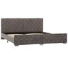 vidaXL Cadre de lit sans matelas gris velours 180x200 cm
