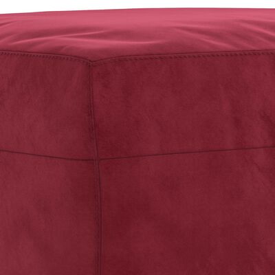 vidaXL Banc Rouge bordeaux 70x35x41 cm Velours