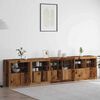 vidaXL Buffet LED Bois ancien 283 x 37 x 67 cm Bois d'ing&eacute;nierie