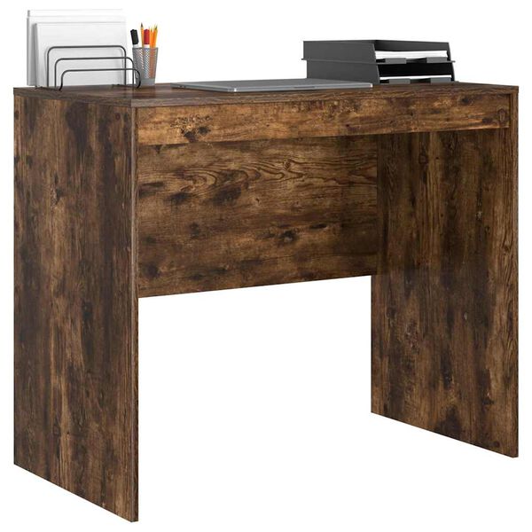 vidaXL Bureau Ch&ecirc;ne fum&eacute; 90 x 50 x 76 cm