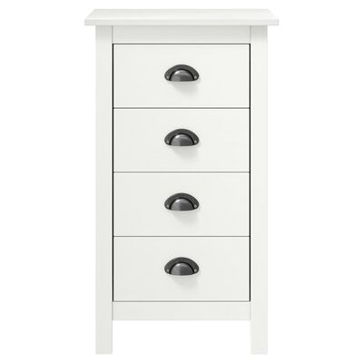 vidaXL Buffet Hill Blanc 46x35x80 cm Bois de pin solide