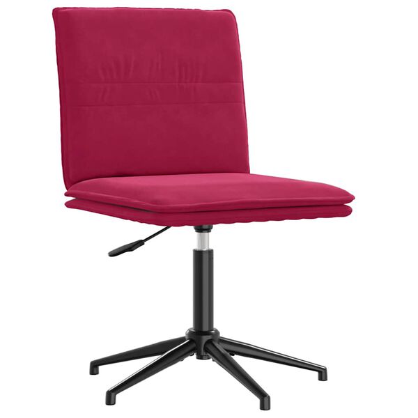 vidaXL Chaise &agrave; manger Rouge bordeaux Velours