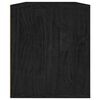 vidaXL Meubles TV 3 pcs Noir Bois massif de pin