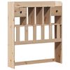 vidaXL Lit biblioth&egrave;que sans matelas 75x190 cm bois de pin massif