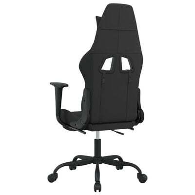 vidaXL Chaise de jeu avec repose-pied Noir et camouflage Tissu