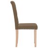vidaXL Chaises &agrave; manger lot de 6 marron tissu