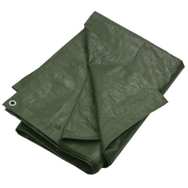 vidaXL B&acirc;che 180 g/m&sup2; 8x8 m Vert PEHD