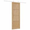 vidaXL Porte coulissante Marron 73,5 x 211 cm Pin massif