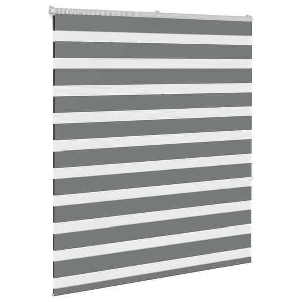vidaXL Store z&egrave;bre gris fonc&eacute; largeur du tissu 125,9 cm polyester