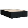 vidaXL Cadre de lit sans matelas noir 140x200 cm tissu