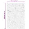 vidaXL Tapis shaggy PAMPLONA poils longs moderne gris 140x200 cm
