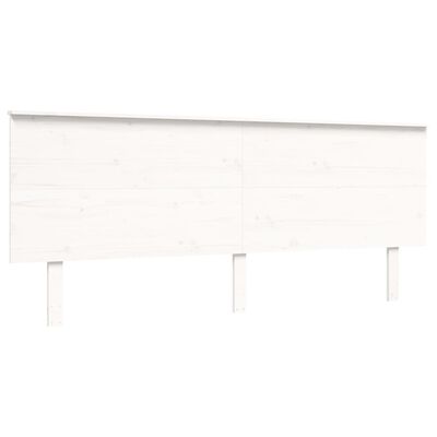 vidaXL Cadre de lit sans matelas blanc bois massif de pin