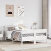 vidaXL Cadre de lit sans matelas blanc 160x200 cm bois de pin massif