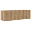vidaXL Unites TV Montage mural 4 pcs Ch&ecirc;ne artisanal Bois d'ing&eacute;nierie
